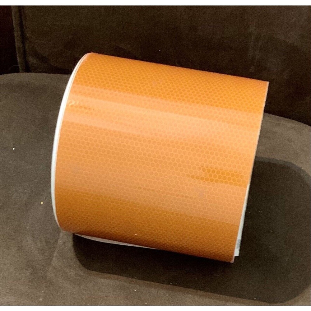 3M Orange Diamond Grade Reflective Graphic Vinyl Tape 6 Inch x 18 Inch Long Roll